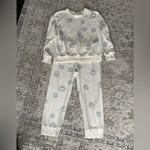 A.T.F All Time Favorite Malibu Smiley lounge set top pants M